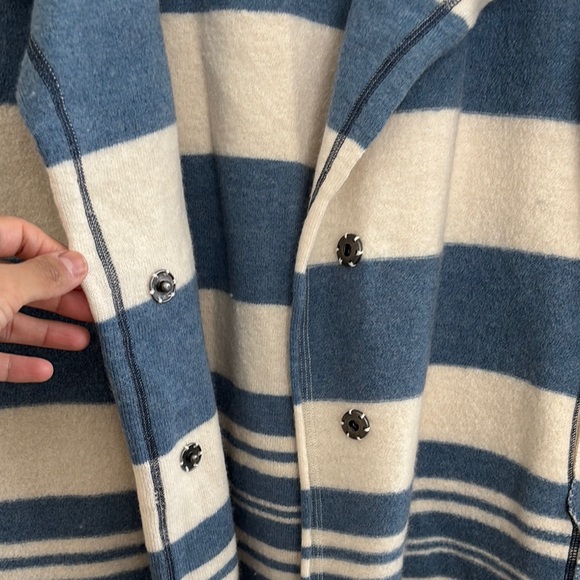 We the Free Blue and Cream Striped Women's Sweater - Picture 8 of 10